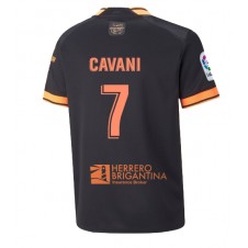 Valencia Edinson Cavani #7 Bortatröja 2022-23 Korta ärmar
